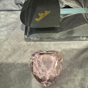 NWT Rosenthal Pink Crystal Heart in‎ Box lovely gift